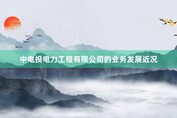 中电投电力工程有限公司的业务发展近况
